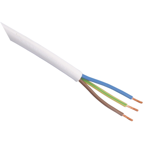 Huishoudkabel VMVL | 3X1.5 | Wit | 70M - 01.269.88