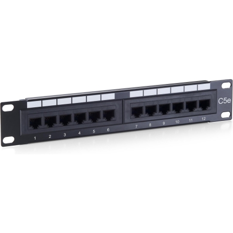 Equip Patchpanel 12x RJ45 Cat5e 10" 1HE