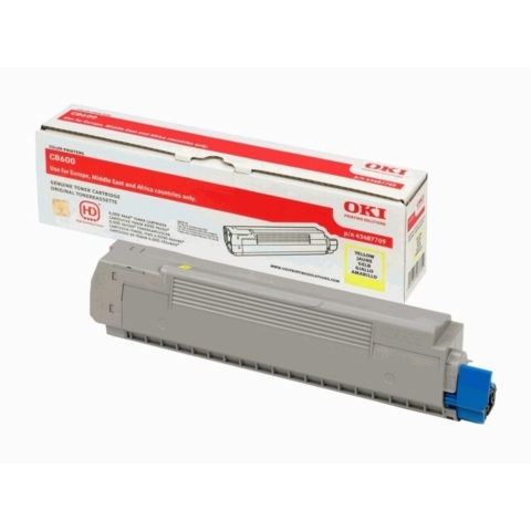 OKI 43487709 Toner Geel