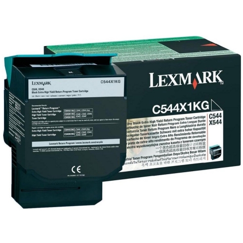 Lexmark C544, X544  Zwart 6K return prog