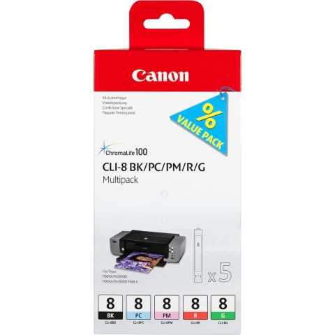 Canon CLI-8 Multi Pack Foto BK/PC/PM/R/
