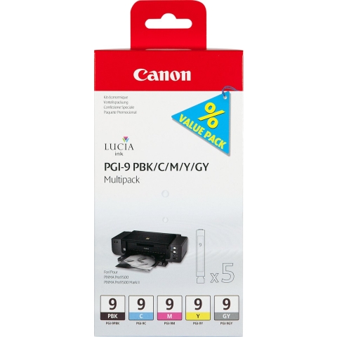 Canon PGI-9PBK/C/M/Y/GY Multi Pack
