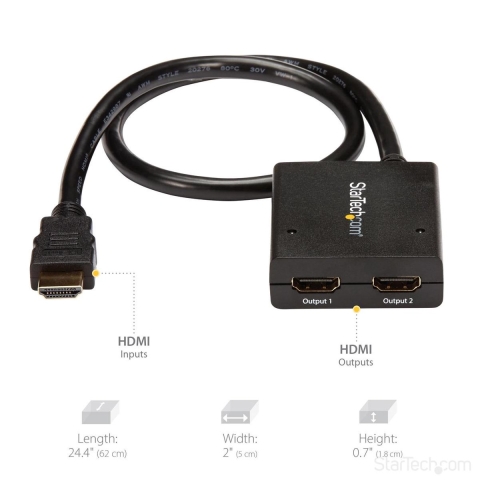 Startech 4K HDMI 2-Port Video Splitter -