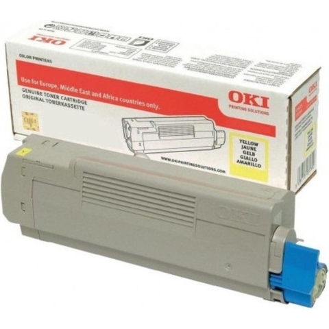 OKI toner yellow, 7000 pagina's, C823