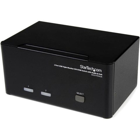 Startech 2 Port Triple Monitor DVI USB K