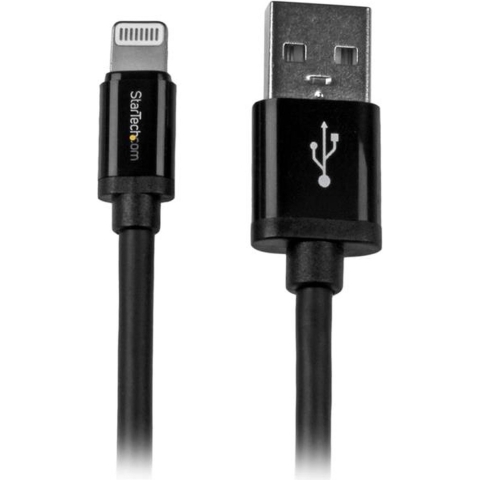 Startech 2m Black 8-pin Lightning to USB