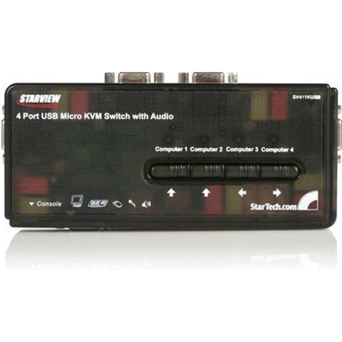 Startech 4Port USB KVM Switch w/ Audio &