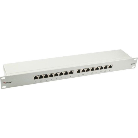 Equip Patchpanel 16Port RJ45, Kat.5e 1HE