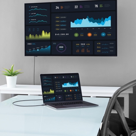 Startech USB-C naar VGA Adapter kabel, 2