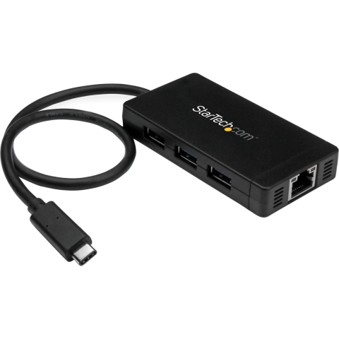 Startech 3p USB 3.0 Hub met USB-C en GbE