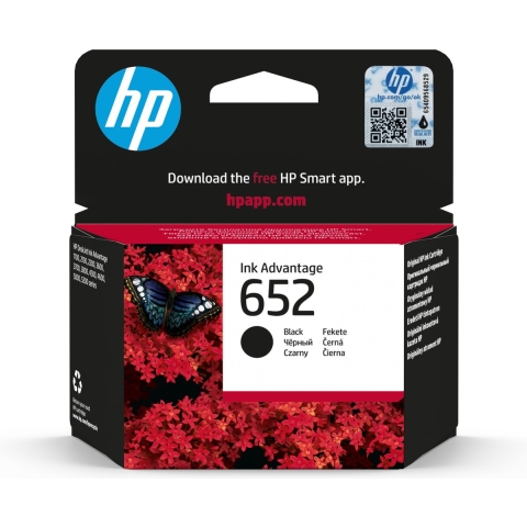 HP 652 Inkt Cartridge Zwart