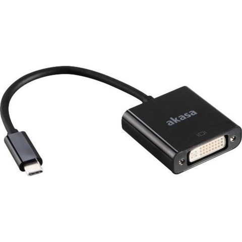 Akasa USB-C Adapter -> DVI, Zwart