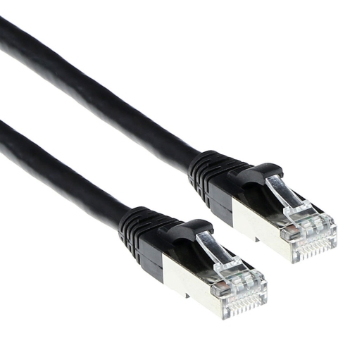 ACT Zwarte 15 meter LSZH SFTP CAT6A