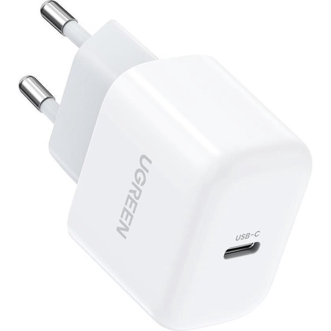 UGREEN Mini USB-C 20W PD oplader EU wit