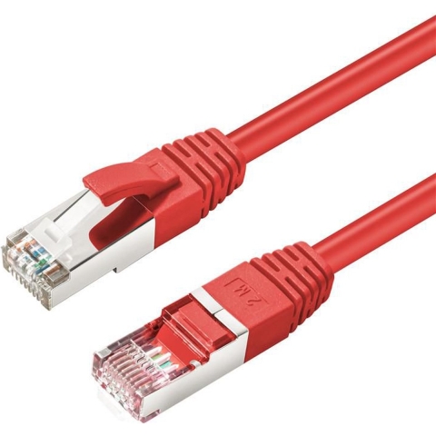 MicroConnect CAT6A S/FTP 10m Rood