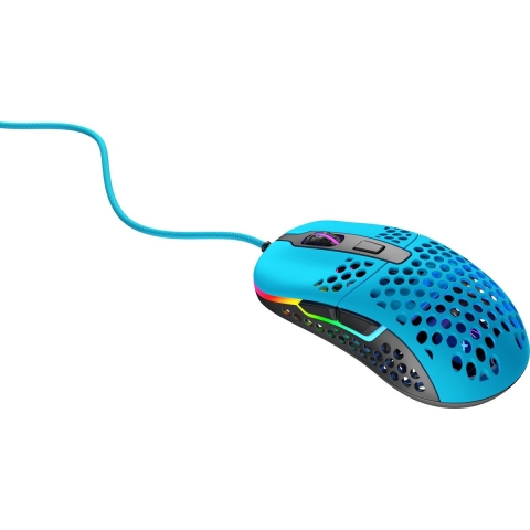 Cherry Xtrfy M42 RGB gaming Muis, Blauw