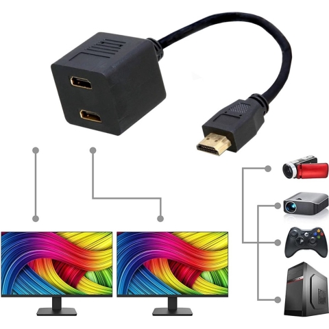 Techly HDMI Videokabel Splitter stekker