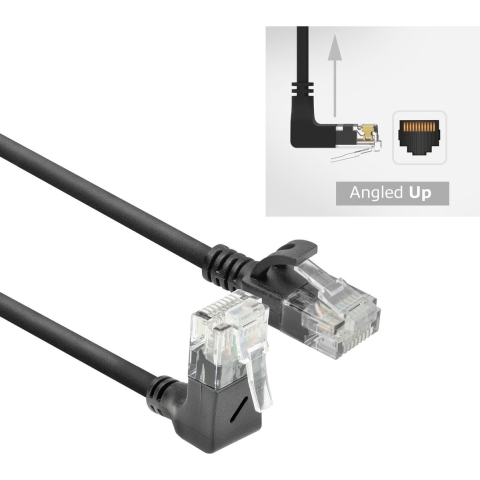 ACT Zwarte 5 meter U/UTP CAT6A LSZH