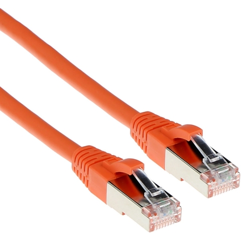 ACT SFTP CAT6A Snagless Oranje 10m
