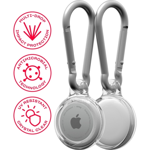 Tech21 EvoClear for AirTag 2 pack