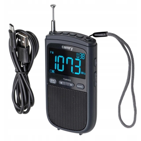 Camry CR 1905 Portable mini radio, Black