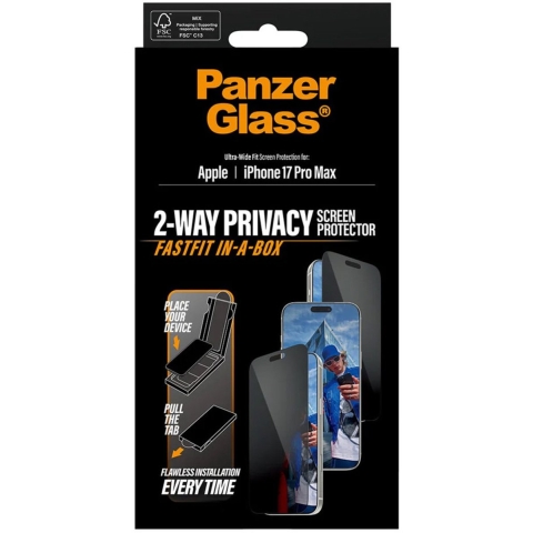 PanzerGlass Privacy BK Rahmen iP 17 Pro