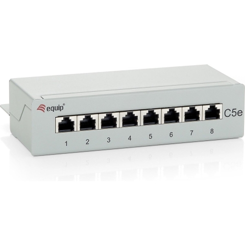 Equip patchpanel 8x RJ45 Cat5e Desktop