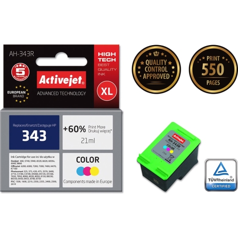 Activejet, AH-343R Inktcartridge XL