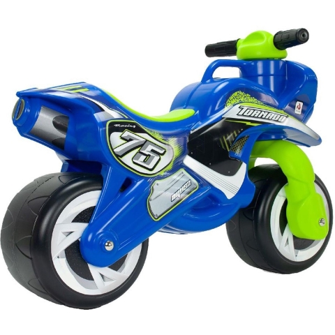 Injusa loopfiguur bike Tornado blauw/groen