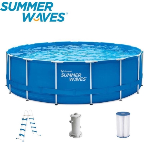Summer Waves Zwembad Active Frame 457 X 122 cm + filterpomp