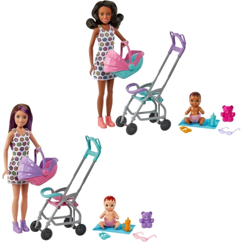 Barbie Family Babysitters Speelset Assorti
