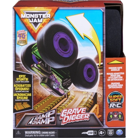 Monster Jam 1:15 Rc Ramp Champ Grave Digger