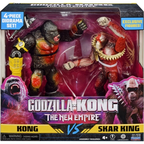 The new empire 15 cm Kong versus Skar King 2-pack