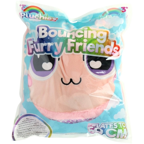 Pluchiez bal bouncing furry 50 cm assorti