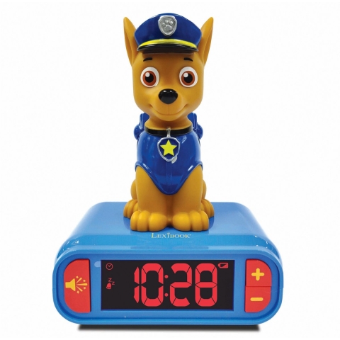 Wekker Radio Paw Patrol 3D met licht en geluidseff