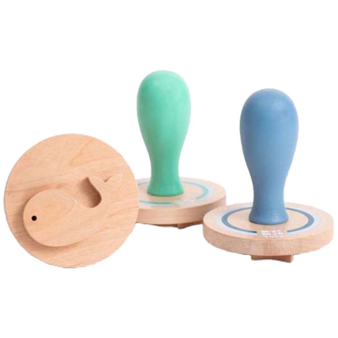 Zand stempelvormen hout 3 stuks BS toys