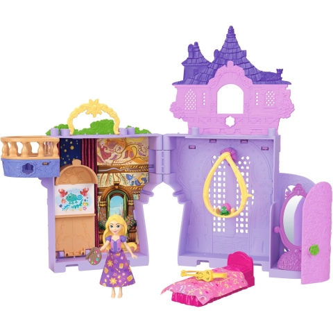 Disney princess small doll rapunzel stacking castle