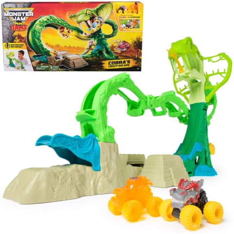 Monster Jam Mini Jams Cobra Booster Playset