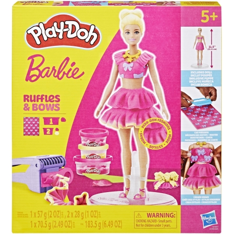 Play-Doh Barbie ruffles and bows