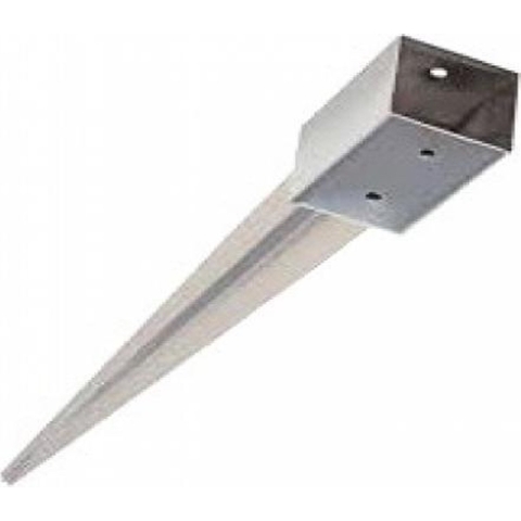 Paalhouder RVS voor tuinschermen 71/750mm