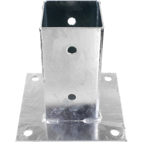 Voetsteun paalvoet RVS tuinscherm paalhouder 71mm