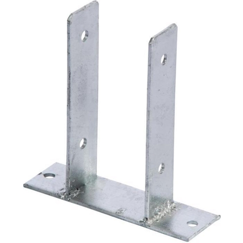 U-pergoladrager paalhouder op plaat 101mm