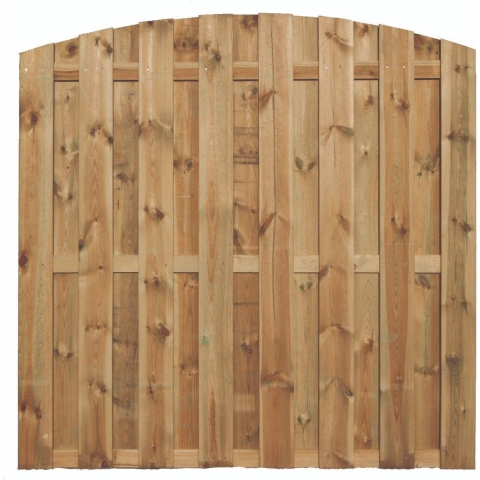 Schutting tuinscherm 15 planks toog 180x180cm