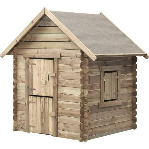 Houten speelhuisje grenen Lodewijk 150x124x160cm