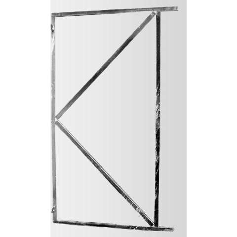 Poortframe tuinpoort vast 90x155cm