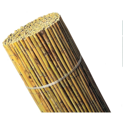Bamboematten tuinscherm bamboe ruw 2x5m