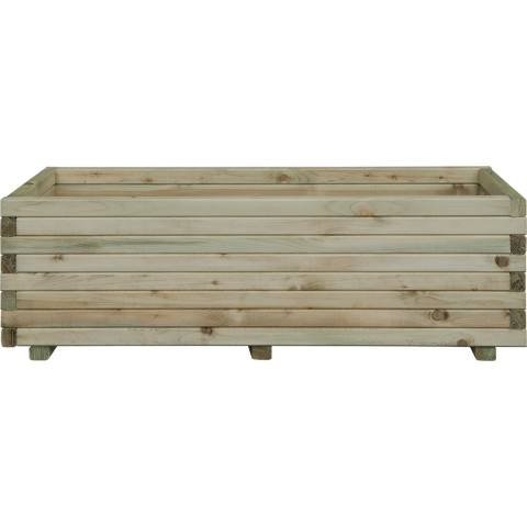 Houten bloembakken plantenbak rechthoek 120x40x35cm