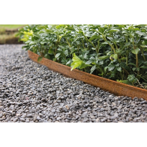 Cortenstaal borderrand 240x15cm