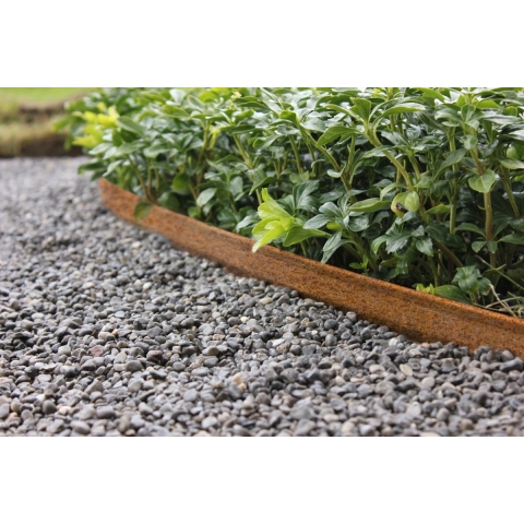 Cortenstaal borderrand 240x10cm