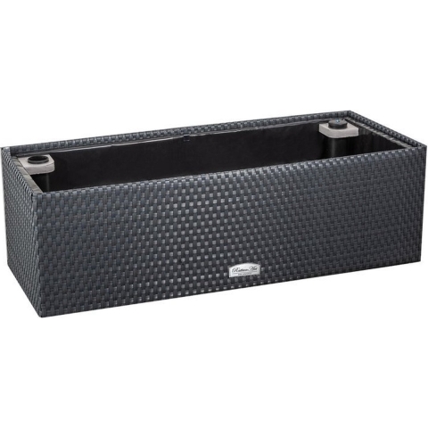 Zelfwaterende plantenbak antraciet 95x40x30cm